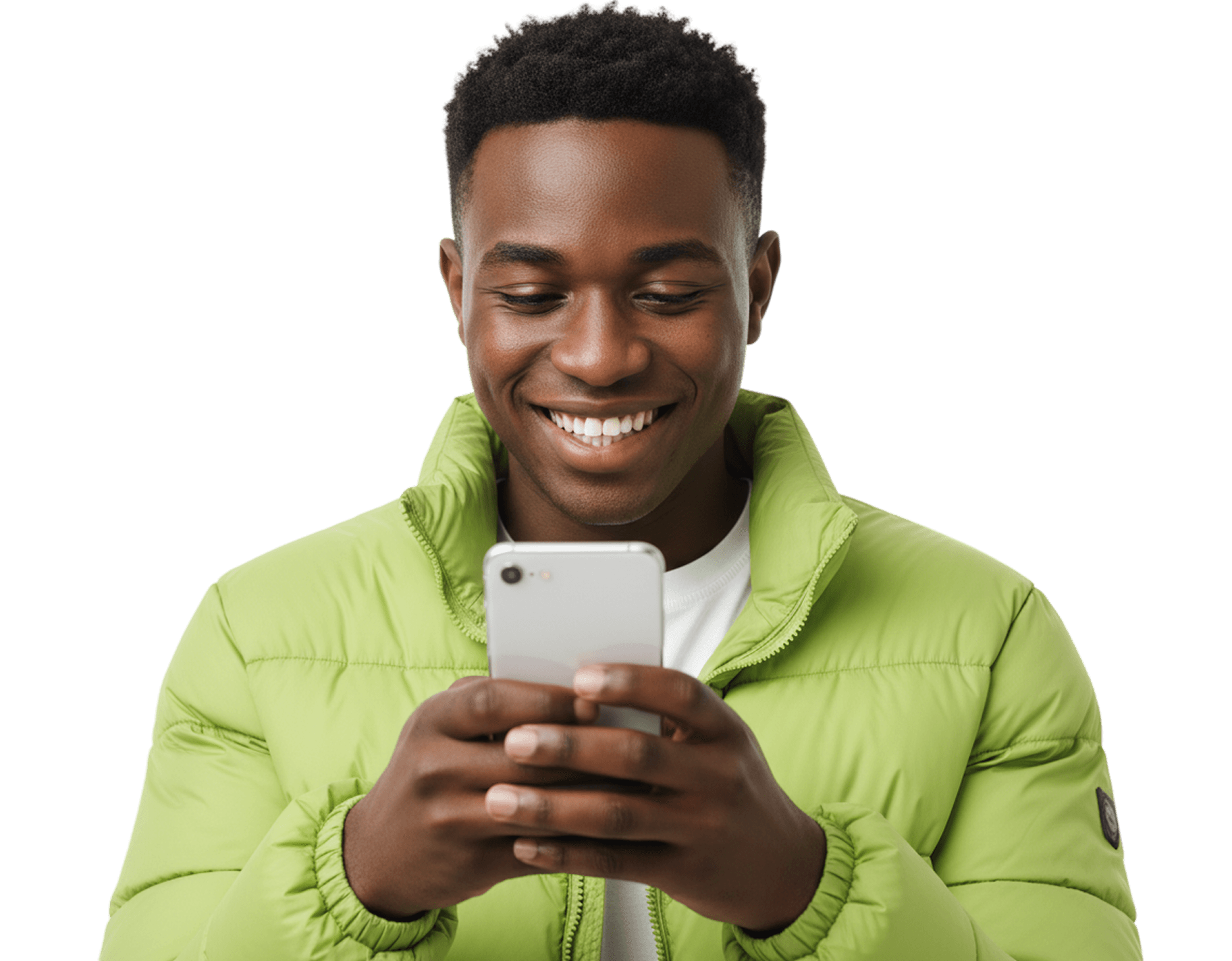Customer using Chapa on a phone
