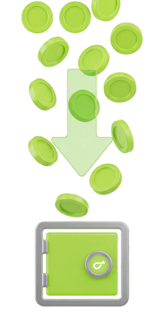 Chapa secure vault receiving coins